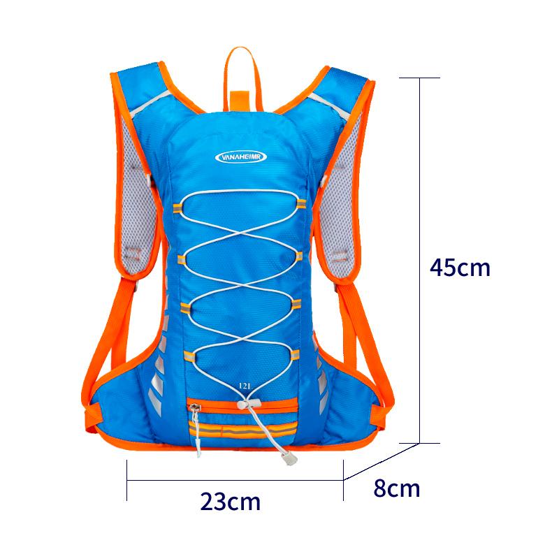 ランニング  バックパック 12L  SPORTS スポーツ アウトドア サイクリング リュック メンズ レディース 軽量タイプ リフレクター 速乾 通気性 防臭 |  | 04