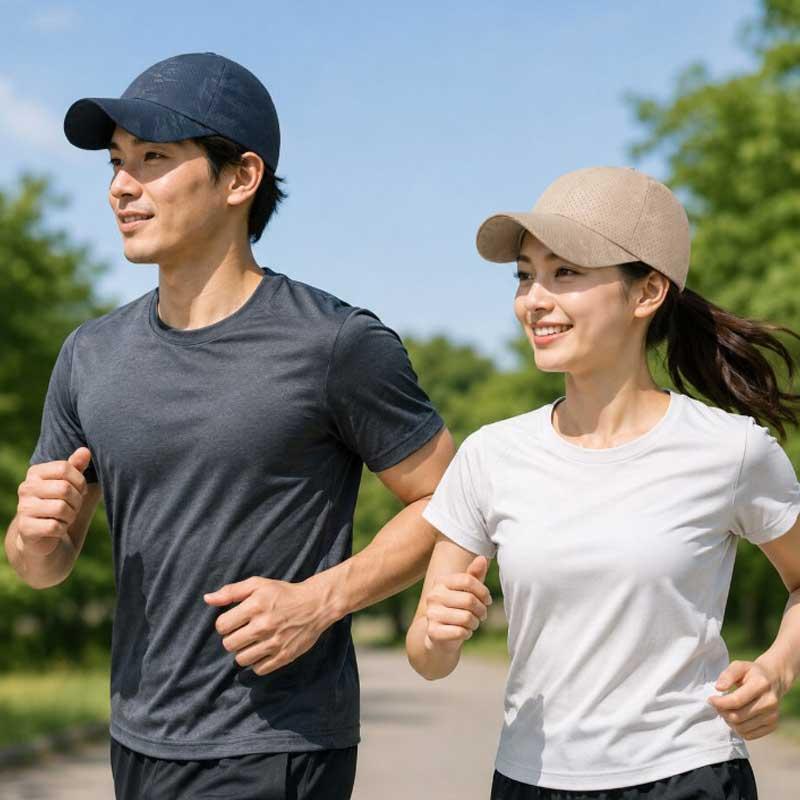 ランニングキャップ　メッシュ　深めサイズ　飛ばない　カモフラデザイン　ジョギング 日よけ　帽子　速乾　通気性　スポーツキャップ　レディース キャップ　メ |  | 11