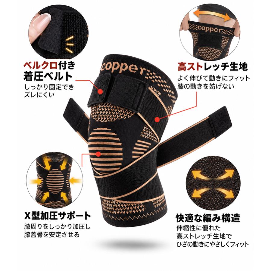 膝サポーター ひざ サポーター ショート 厚生地 膝蓋骨サポーター 膝用サポーター 膝当て スポーツ ランニング ケガ防止 通気性 着圧 衝撃緩和 負担軽減 登山 ア |  | 06