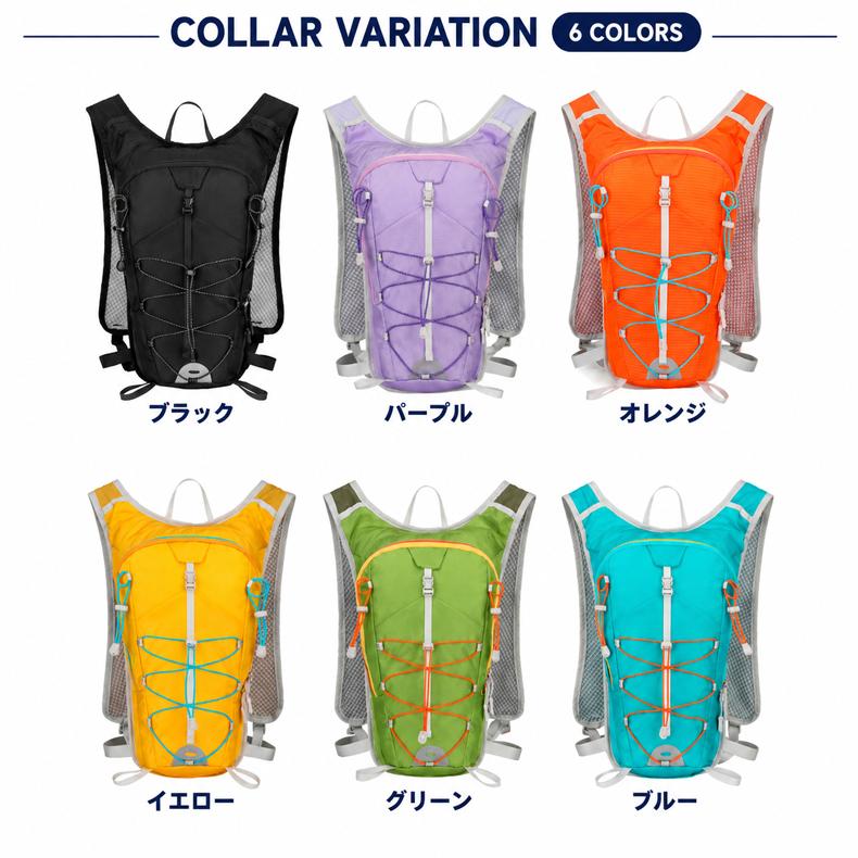 SPORTS ランニング ベスト バック 5L バックパック マラソン リュック メンズ レディース　軽量タイプ　リフレクター　速乾　通気性　防臭 |  | 01