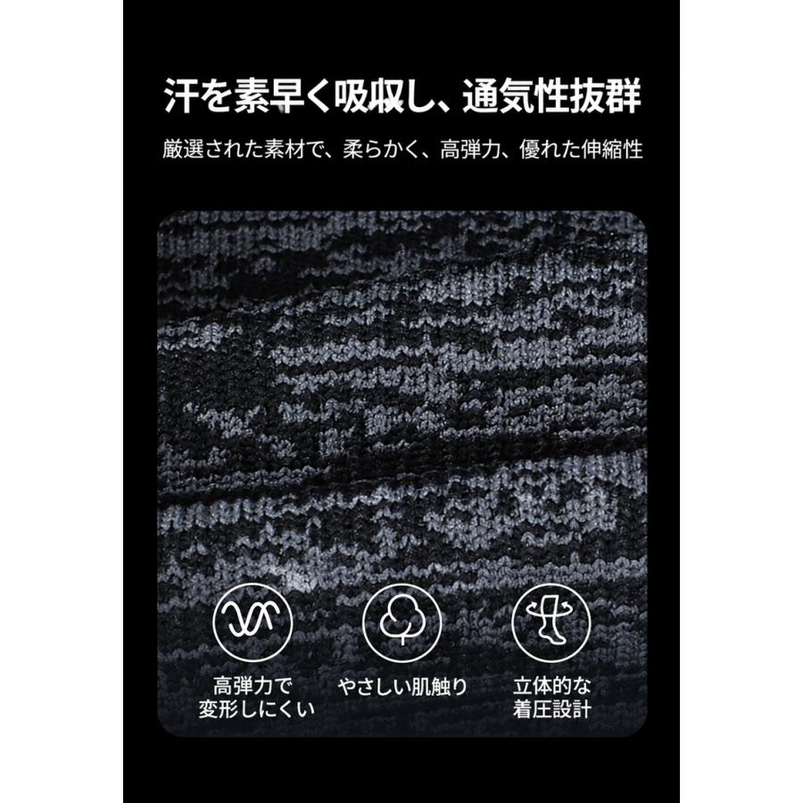 ふくらはぎ サポーター 秋冬用 コンプレッション 圧着 カーフタイツ レッグカバー タイツ スパッツ スポーツウェア メンズ　ランニング　機能性タイツ |  | 06