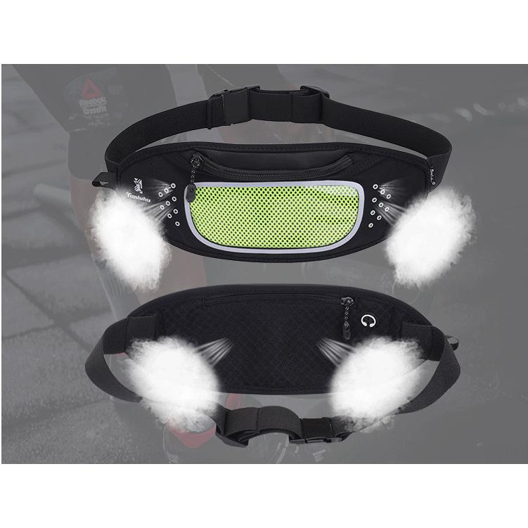 ランニングポーチ スマホ　iPhoneウエストバック　マラソン ウエストポーチ　防水ケース　夜間　反射材付き |  | 06