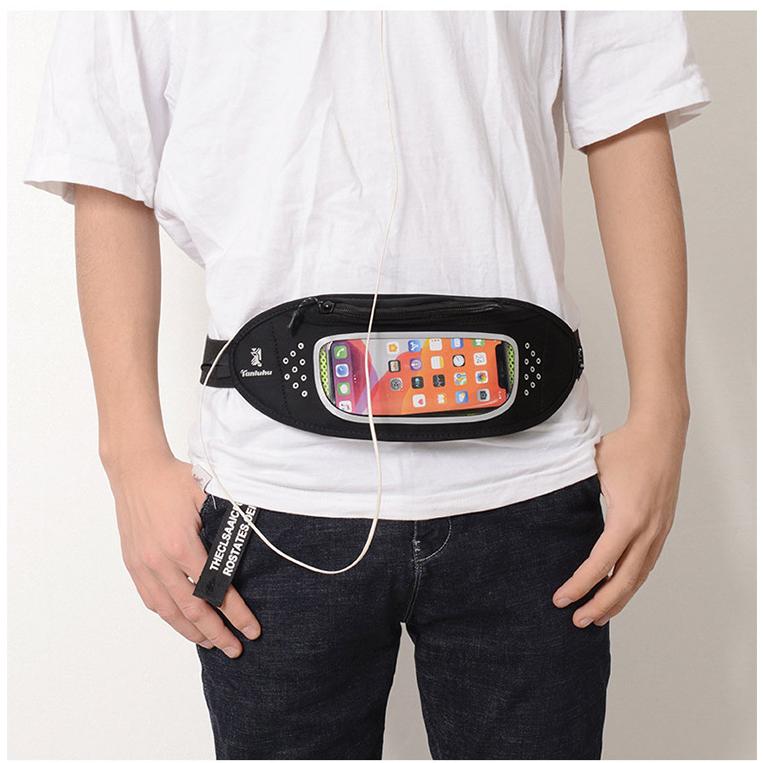 ランニングポーチ スマホ　iPhoneウエストバック　マラソン ウエストポーチ　防水ケース　夜間　反射材付き |  | 08