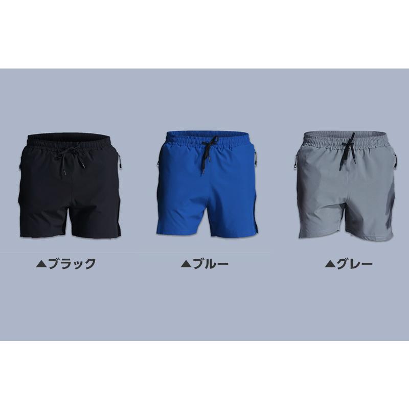 ランニングパンツ メンズ 夏用 メッシュデザイン ショートパンツ