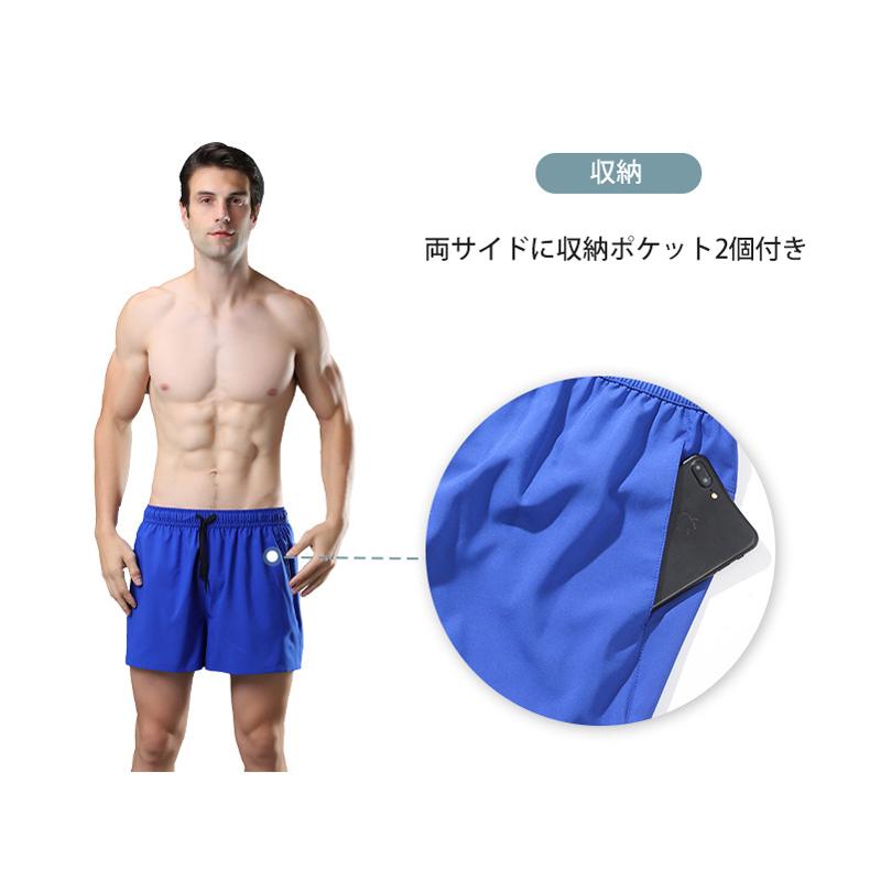 ランニングパンツ メンズ 夏用 インナーパンツ付き 速乾デザイン