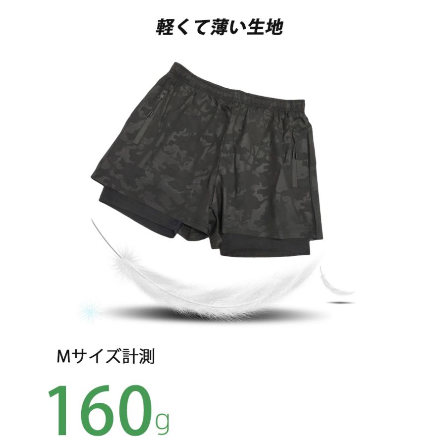 ランニングパンツ メンズ 　夏用　インナーパンツ付き　速乾デザイン　クイックドライ　短パン　ショートパンツ　ストレッチ　スポーツ　ランパン |  | 08