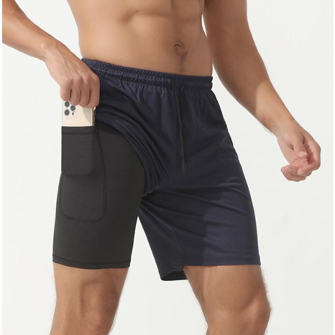 ランニングパンツ ハーフパンツ 22007　ZIPポケット　インナー付き　メンズ スポーツ　軽量　夏用　クイックドライ　ショートパンツ　ストレッチ　ランパン　 |  | 20