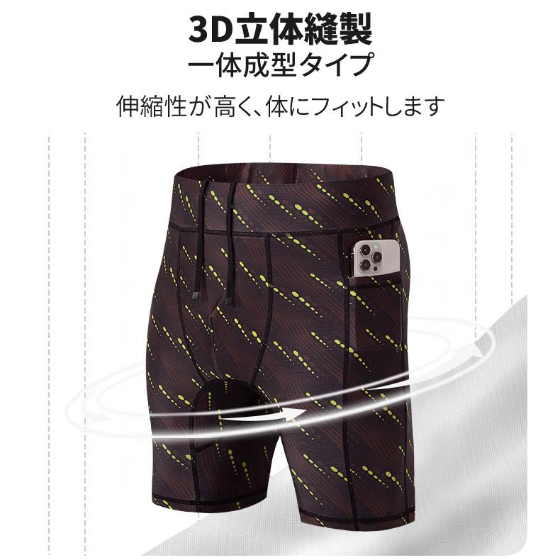 ハーフタイツ ランニング 26417 マラソン ハーフパンツ スパッツ フィットネス インナータイツ gym スポーツウェア  メンズ アウトドア 機能性タイツ |  | 07
