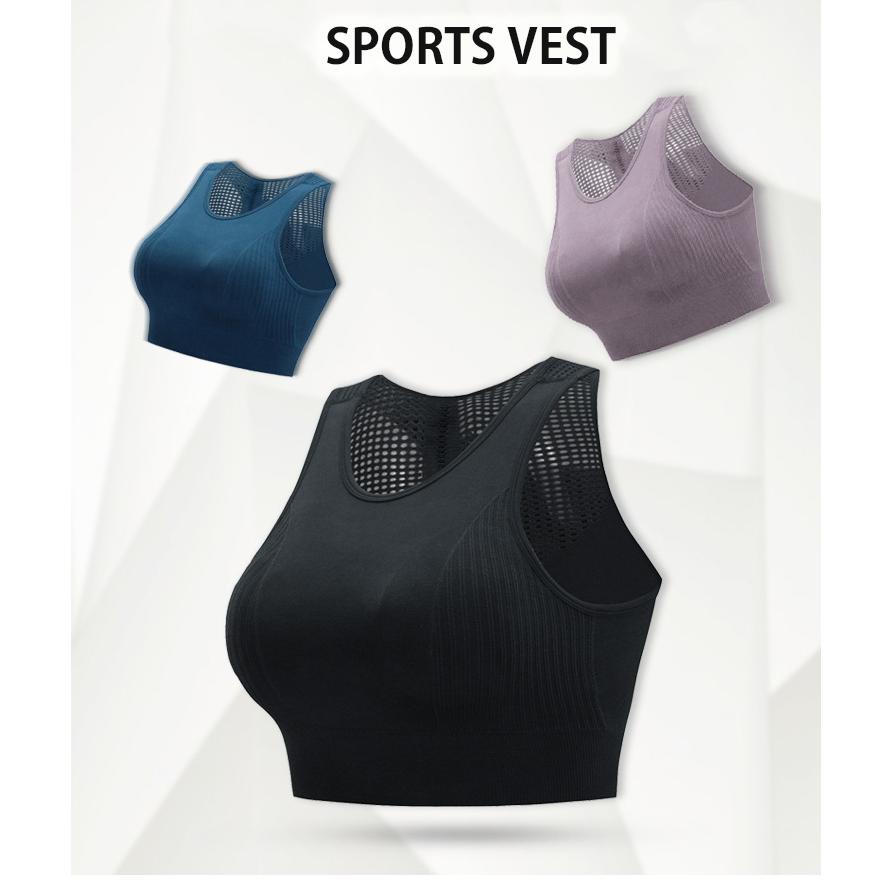 スポーツブラ 揺れない  ランニング ヨガ フィットネスブラ 大きいサイズ レディース ラウンドネック パッド ノンワイヤー ブラック 黒 パープル 紫 グリーン |  | 13