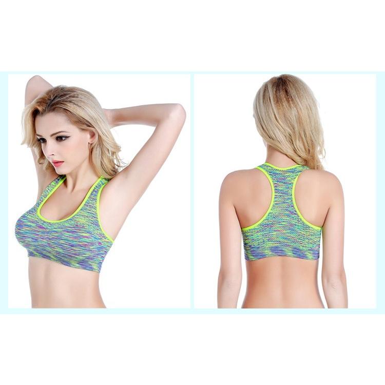 ハイエンド カラフルデザイン スポーツウェア スポーツブラ ランニングウェア ヨガ ジム レディース おしゃれ パッド入り ノンワイヤーブラ　揺 |  | 04