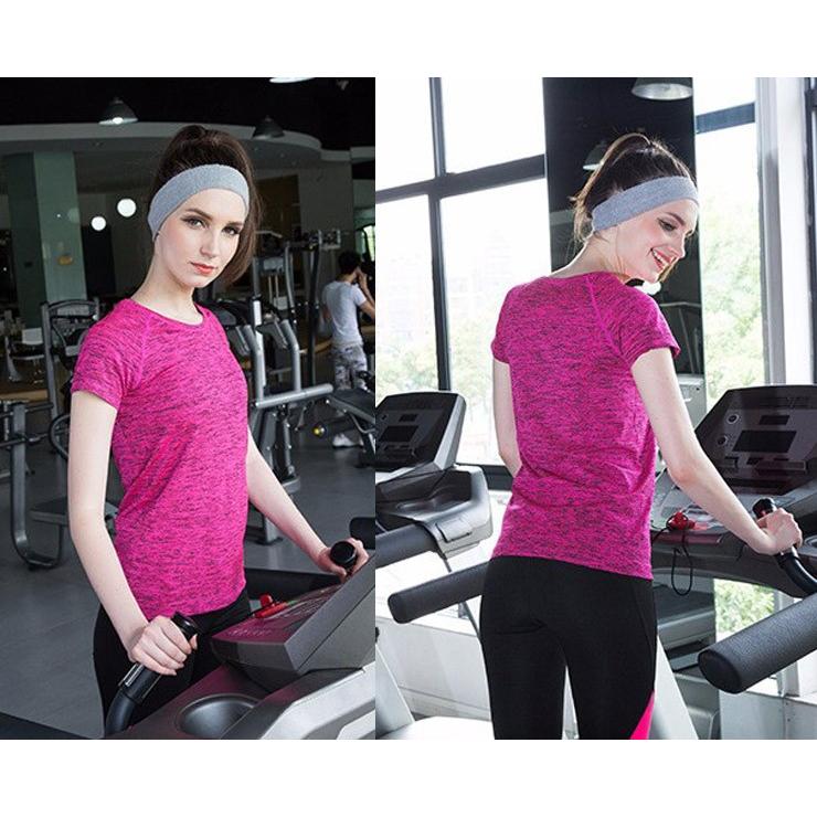 クイックドライ　スポーツ　Tシャツ　レディースウエアー　 高弾力　ヨガ　ランニング　速乾性　吸水速乾シャツ |  | 02