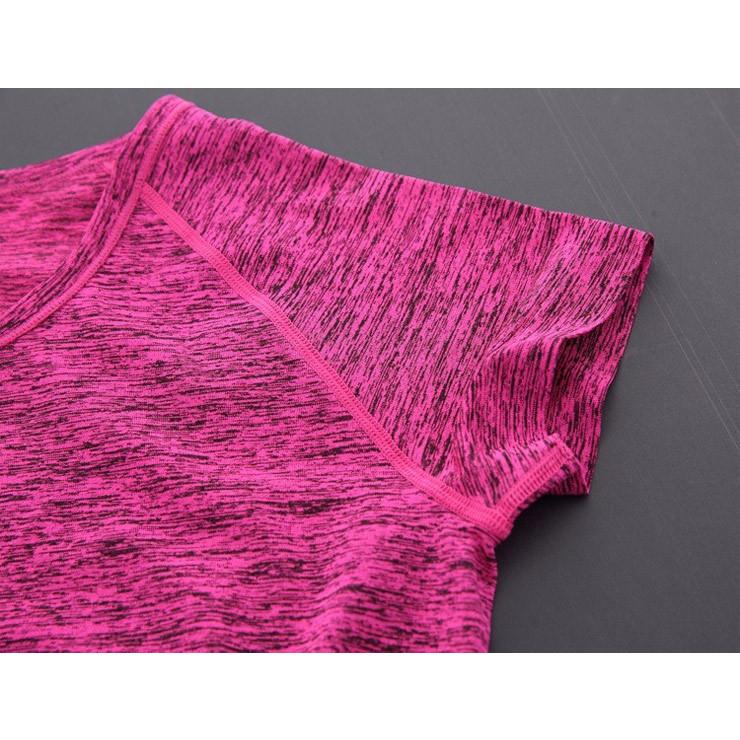 クイックドライ　スポーツ　Tシャツ　レディースウエアー　 高弾力　ヨガ　ランニング　速乾性　吸水速乾シャツ |  | 04