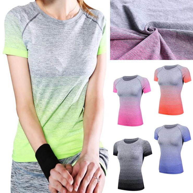 クイックドライ ボーダー スポーツ Tシャツ レディース 半袖 ランニングシャツ Wt17 03 Run Com ランニング用品専門店 通販 Yahoo ショッピング