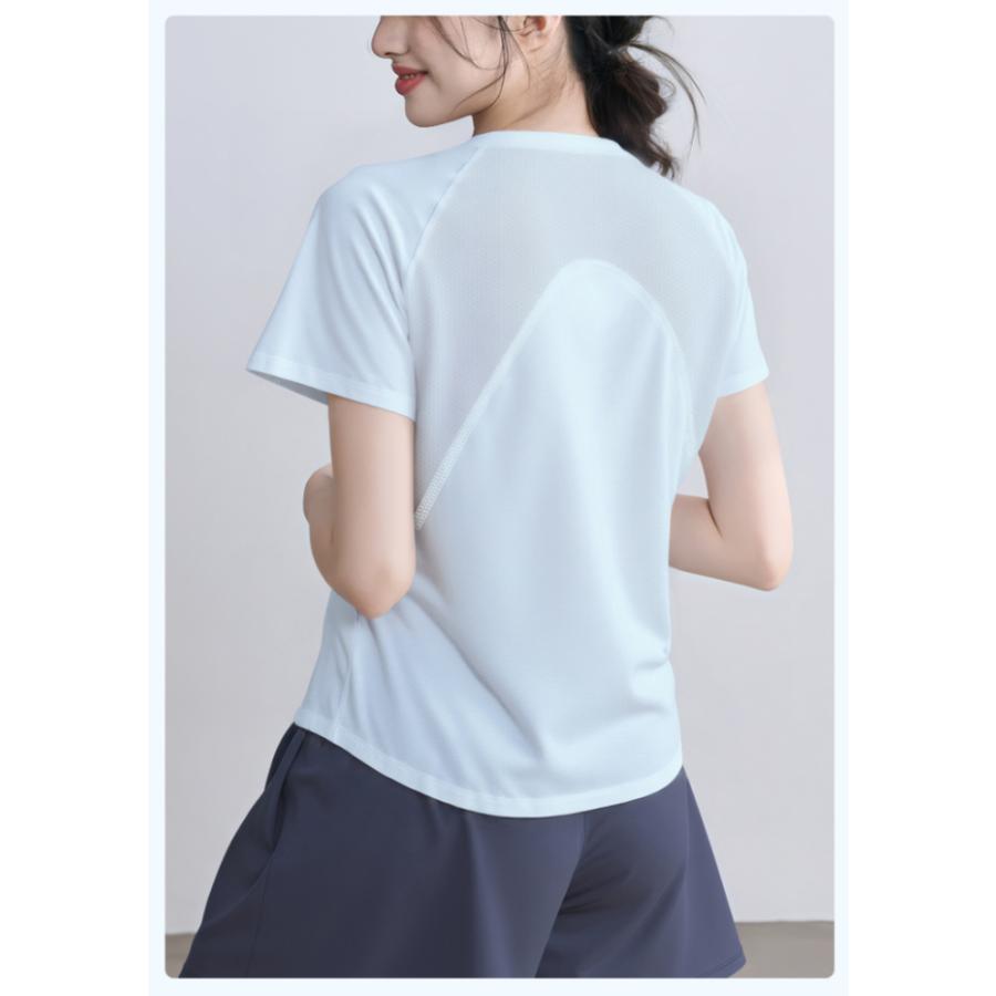 スポーツウェア クイックドライ Vネック半袖シャツ Tシャツ ランニングウェア レディース おしゃれ   高弾力　ヨガ　テニス　速乾性　吸水速乾シャツ |  | 15
