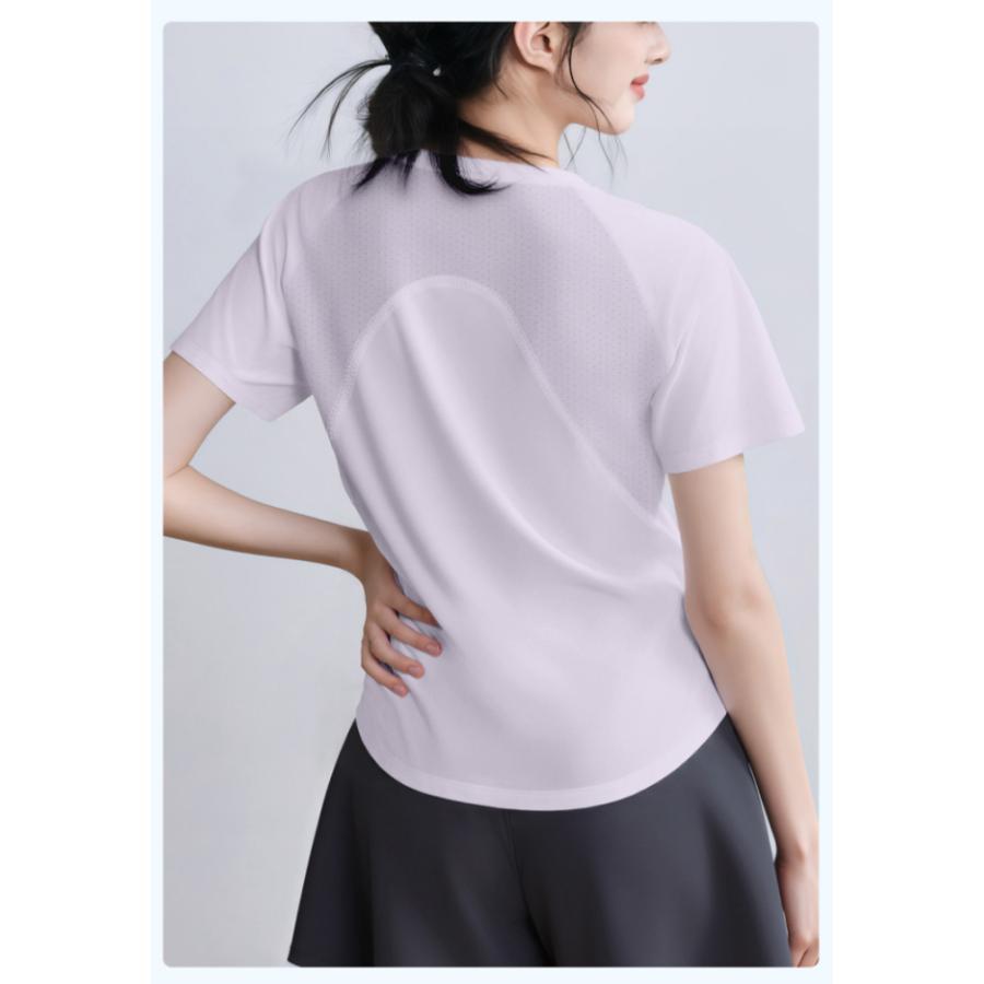 スポーツウェア クイックドライ Vネック半袖シャツ Tシャツ ランニングウェア レディース おしゃれ   高弾力　ヨガ　テニス　速乾性　吸水速乾シャツ |  | 17