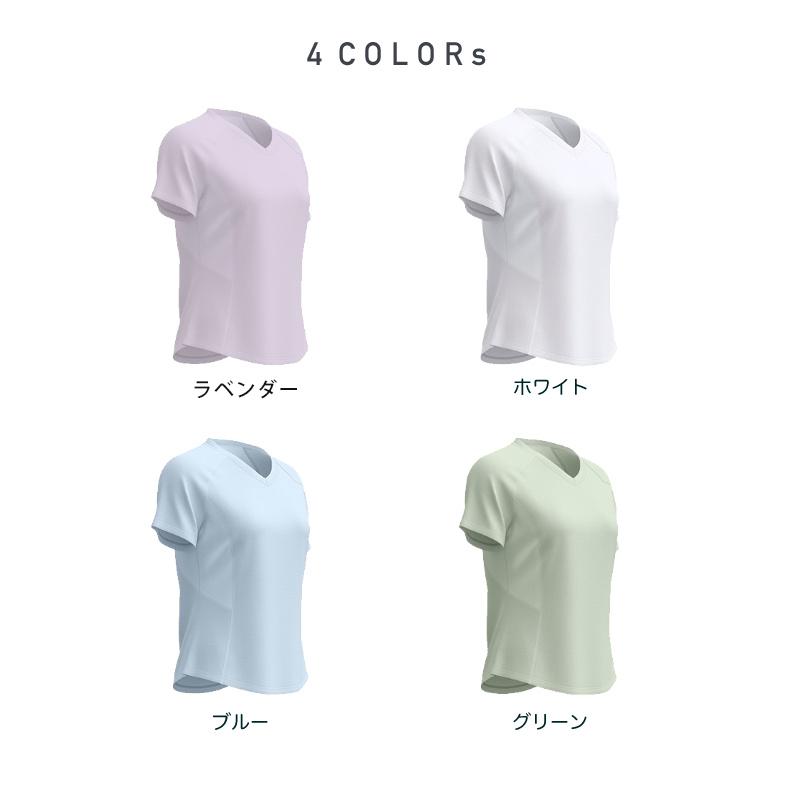 スポーツウェア クイックドライ Vネック半袖シャツ Tシャツ ランニングウェア レディース おしゃれ   高弾力　ヨガ　テニス　速乾性　吸水速乾シャツ |  | 01