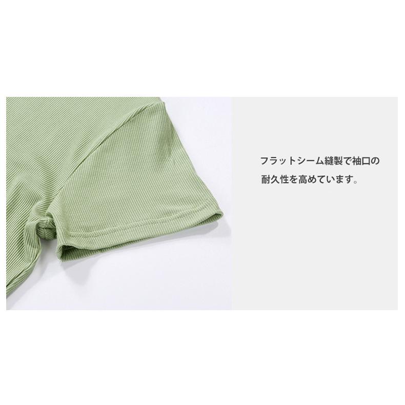 スポーツウェア  　Tシャツ　ランニングウェア レディース おしゃれ 半袖　 高弾力　ヨガ　テニス　速乾性　吸水速乾シャツ マラソン　ウォーキング　陸上 |  | 04