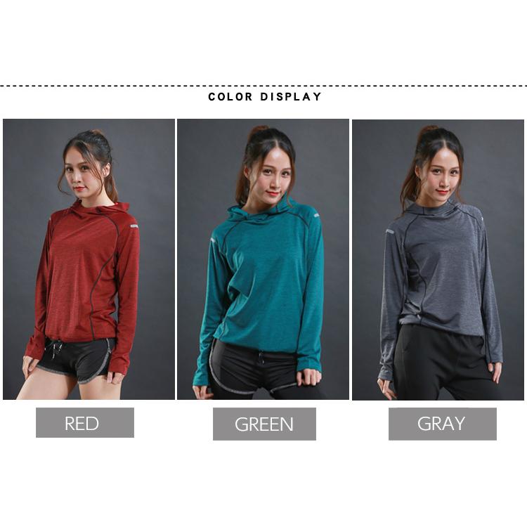フード付き　パーカー　 クイックドライ　クイックドライ　長袖シャツ　tシャツ　メンズウエアー　レディースウエアー　 ランニング スポーツ |  | 03