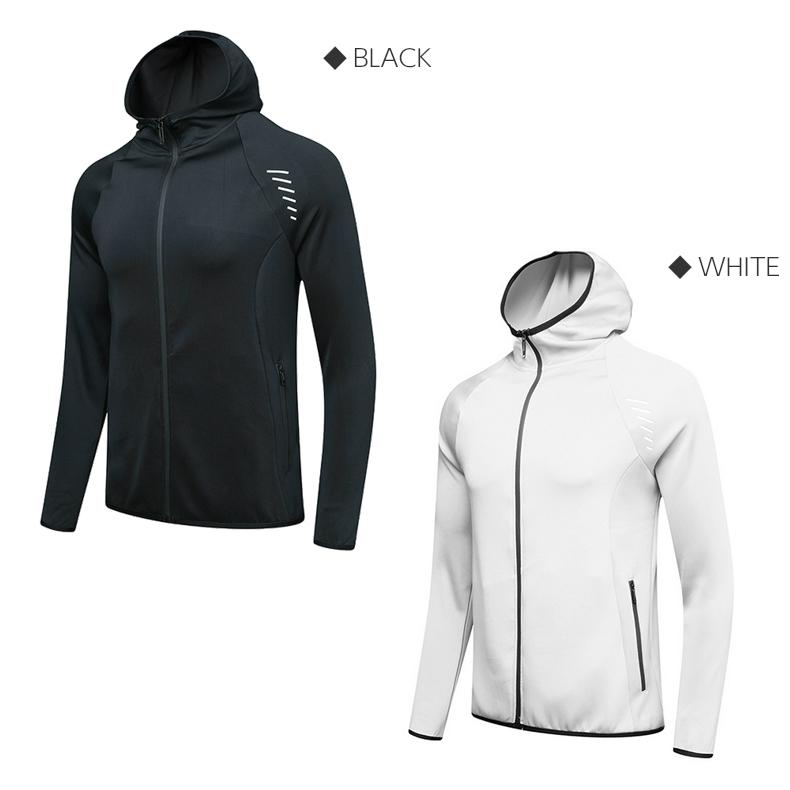 ジップパーカー　ジャージ　スポーツウエアー　メンズ　レディース　ウエアー クイックドライ　長袖シャツ　 ランニングウェアー　高弾力 |  | 02