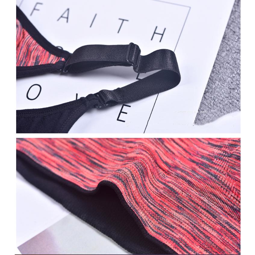 スポーツブラ　肩紐調整タイプ　カラフルデザイン　スポーツウェア レディース　パッド入り　スポーツウエア　ノンワイヤーブラ　揺れにくい |  | 17