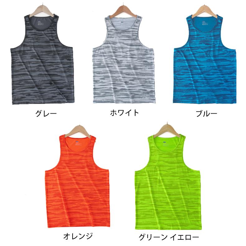 デザイン タンクトップ ランシャツ スポーツ ノースリーブ