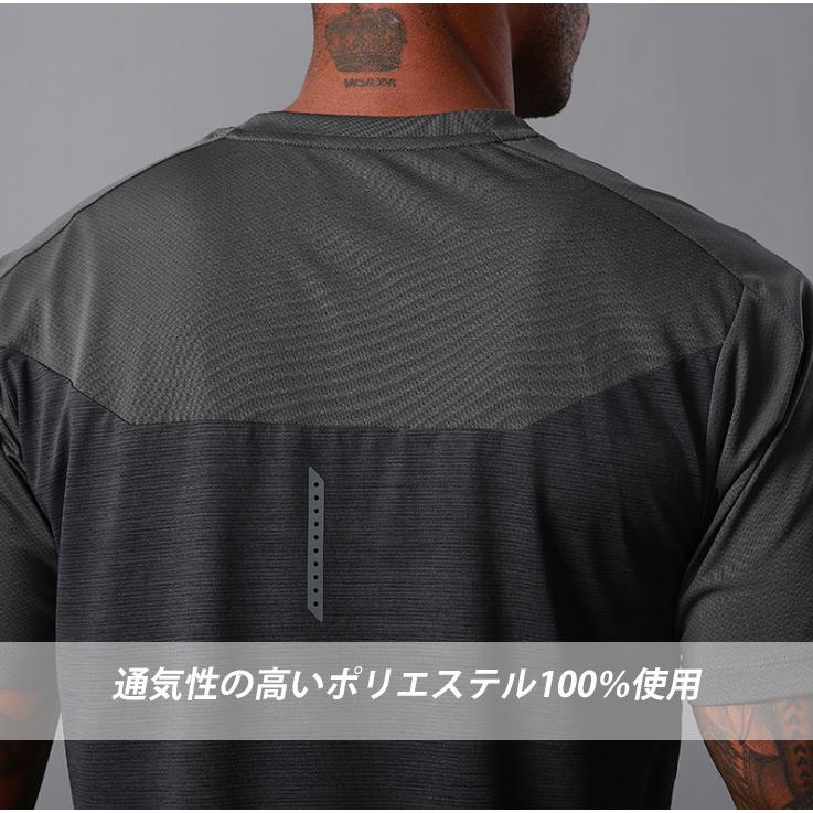 tシャツ　ランニングウェア pro　スポーツウェア メンズ 　GYM　ジム　ランニング 半袖　ウエア |  | 04