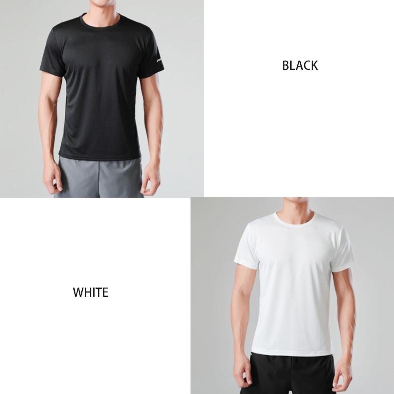tシャツ　ランニングウェア スポーツウェア メンズ レディース　ピンホールスポーツ生地　GYM　ジム　ランニング 半袖　夏用 |  | 01