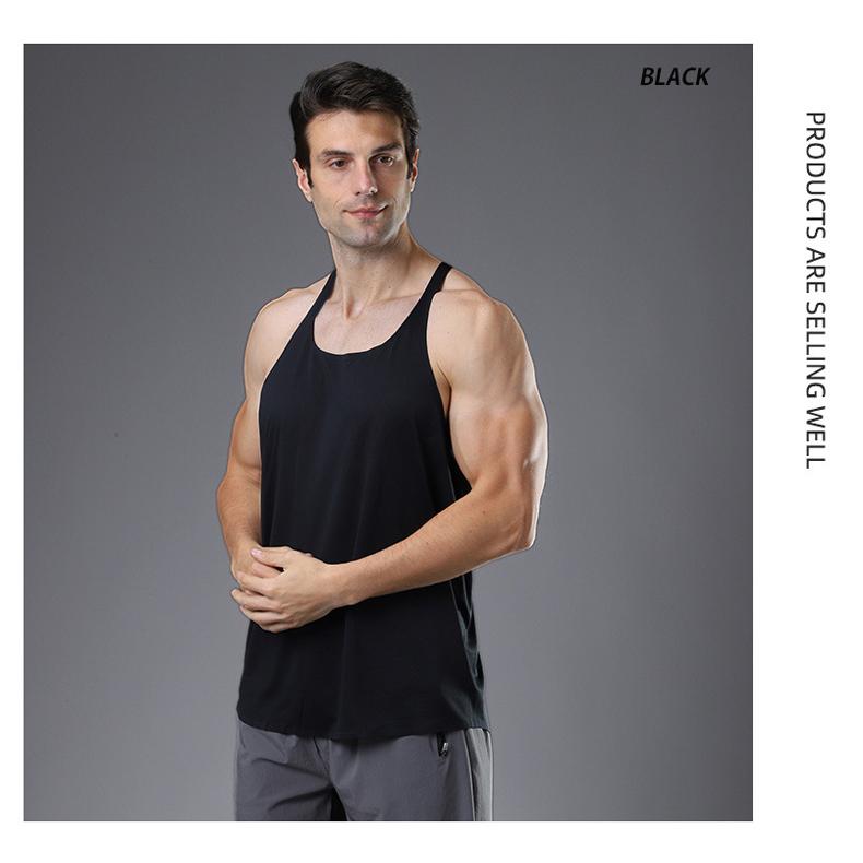 デザイン　タンクトップ　薄生地スポーツ　ノースリーブ　メンズ　ランニング　ヨガ　フィットネス　 半袖　速乾性　吸汗素材 マラソン　ウォーキング　陸上 |  | 13