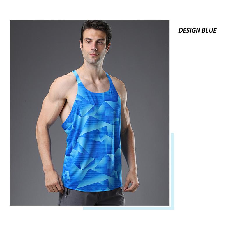 デザイン　タンクトップ　薄生地スポーツ　ノースリーブ　メンズ　ランニング　ヨガ　フィットネス　 半袖　速乾性　吸汗素材 マラソン　ウォーキング　陸上 |  | 15