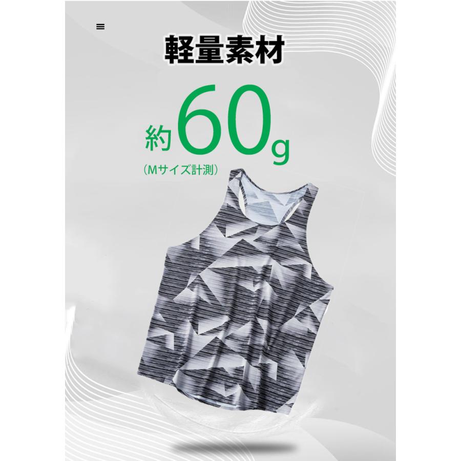 デザイン　タンクトップ　薄生地スポーツ　ノースリーブ　メンズ　ランニング　ヨガ　フィットネス　 半袖　速乾性　吸汗素材 マラソン　ウォーキング　陸上 |  | 07