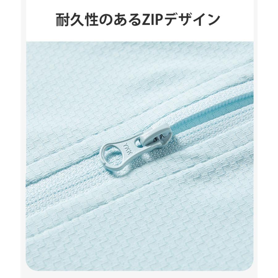 ラッシュガード　ひんやり　接触冷感　レディース　メンズ　ジップパーカー　UPF50　トップス　ロングスリーブ　ランニング　ジョギング　スポーツウエア　速乾 |  | 11