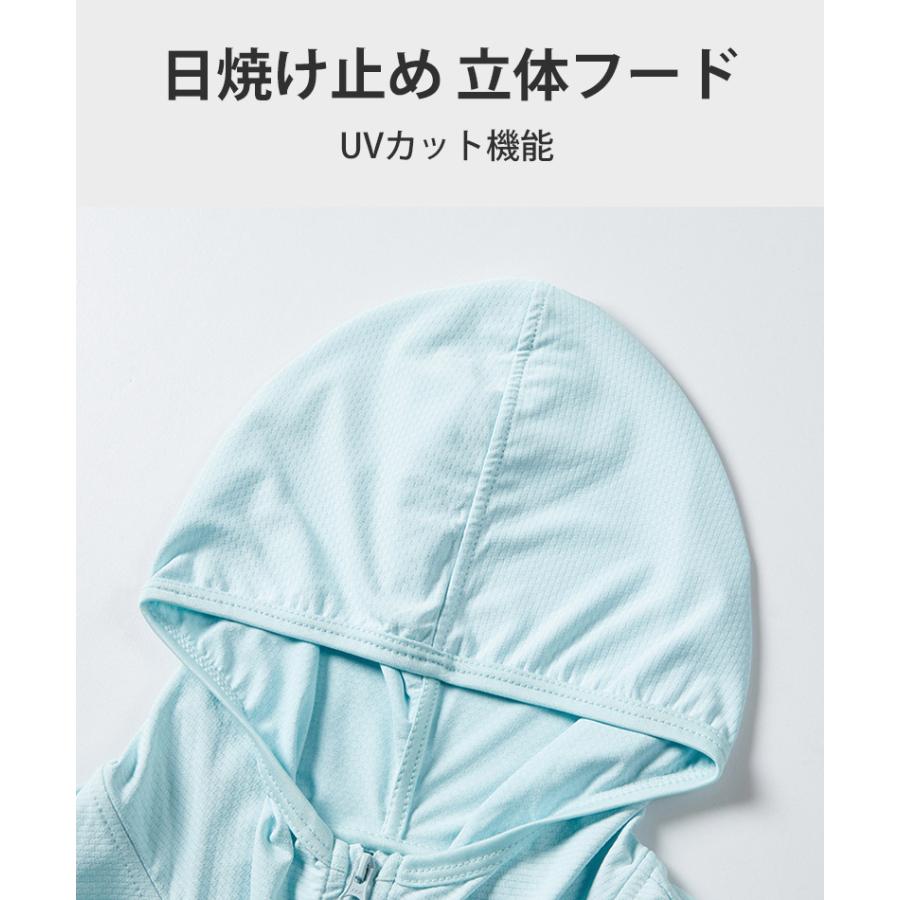 ラッシュガード　ひんやり　接触冷感　レディース　メンズ　ジップパーカー　UPF50　トップス　ロングスリーブ　ランニング　ジョギング　スポーツウエア　速乾 |  | 08