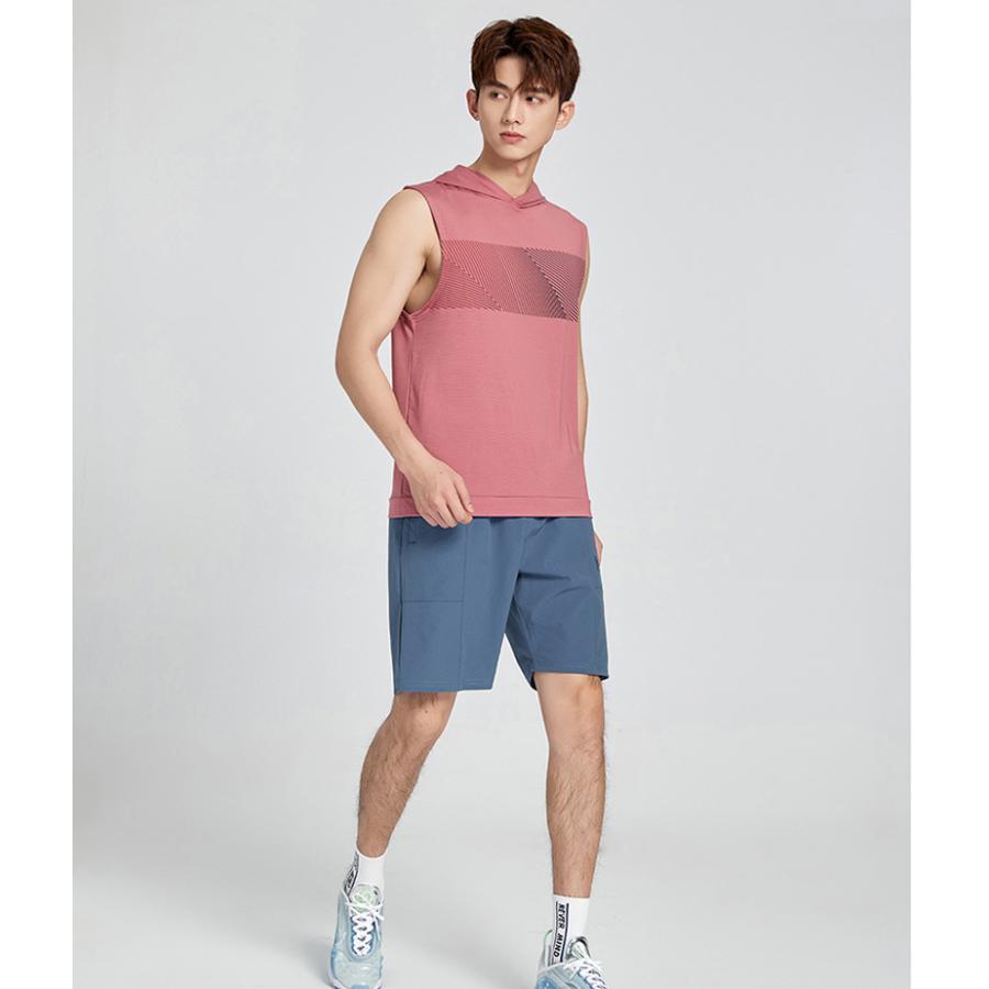 タンクトップ　フード付き　ランシャツ　スポーツ　ノースリーブ　メンズ　ランニング　ヨガ　フィットネス　 半袖　速乾性　吸汗素材 |  | 11