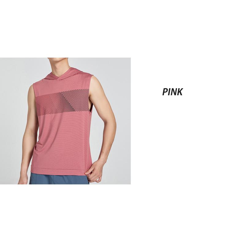 タンクトップ　フード付き　ランシャツ　スポーツ　ノースリーブ　メンズ　ランニング　ヨガ　フィットネス　 半袖　速乾性　吸汗素材 |  | 04