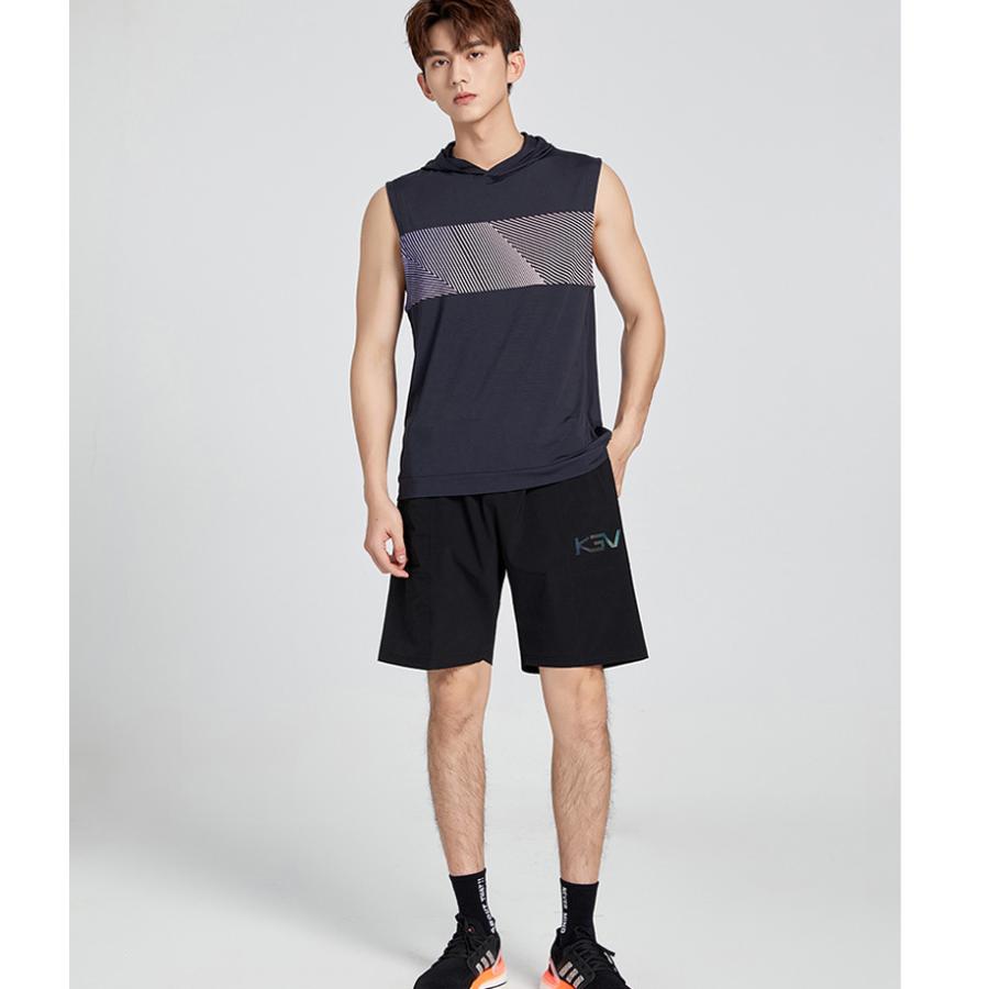 タンクトップ　フード付き　ランシャツ　スポーツ　ノースリーブ　メンズ　ランニング　ヨガ　フィットネス　 半袖　速乾性　吸汗素材 |  | 05