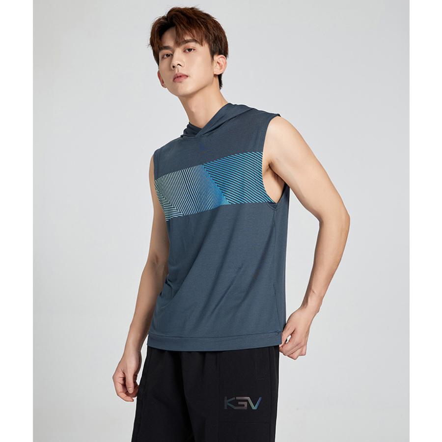 タンクトップ　フード付き　ランシャツ　スポーツ　ノースリーブ　メンズ　ランニング　ヨガ　フィットネス　 半袖　速乾性　吸汗素材 |  | 08
