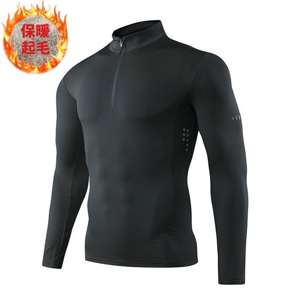 P37-5　ランニングウェア 裏起毛　保温　メンズ　レディース　クイックドライ　ハイネック長袖シャツ　tシャツ　 アウトドア スポーツ　ロングTシャツ　男女兼用 |  | 16