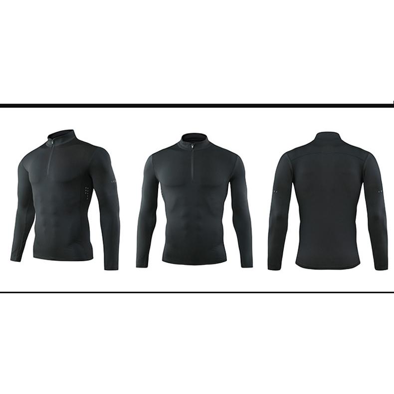 P37-5　ランニングウェア 裏起毛　保温　メンズ　レディース　クイックドライ　ハイネック長袖シャツ　tシャツ　 アウトドア スポーツ　ロングTシャツ　男女兼用 |  | 02