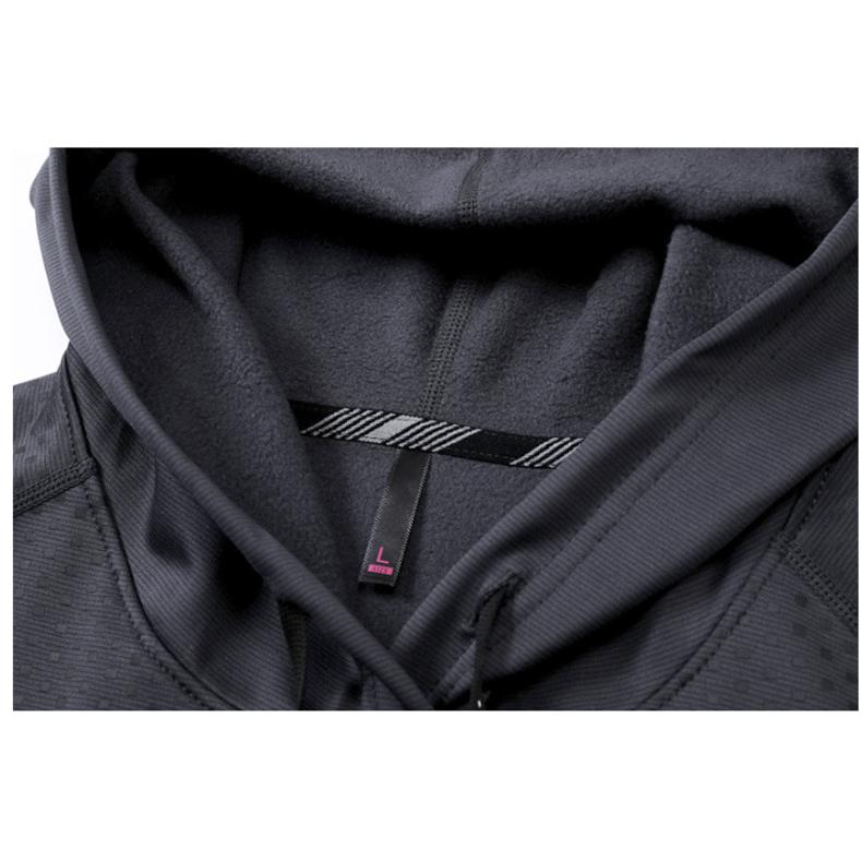 ランニングウェア フード付き　裏起毛　保温　暖かい　メンズ　クイックドライ　パーカー長袖シャツ　tシャツ　 アウトドア スポーツ　ロングTシャツ |  | 12