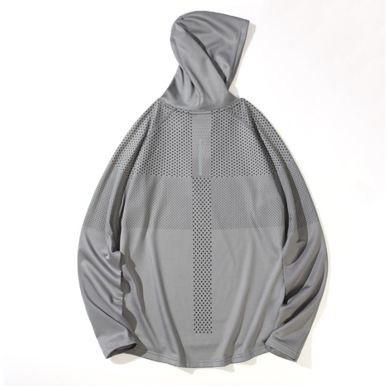 ランニングウェア フード付き　裏起毛　保温　暖かい　メンズ　クイックドライ　パーカー長袖シャツ　tシャツ　 アウトドア スポーツ　ロングTシャツ |  | 04