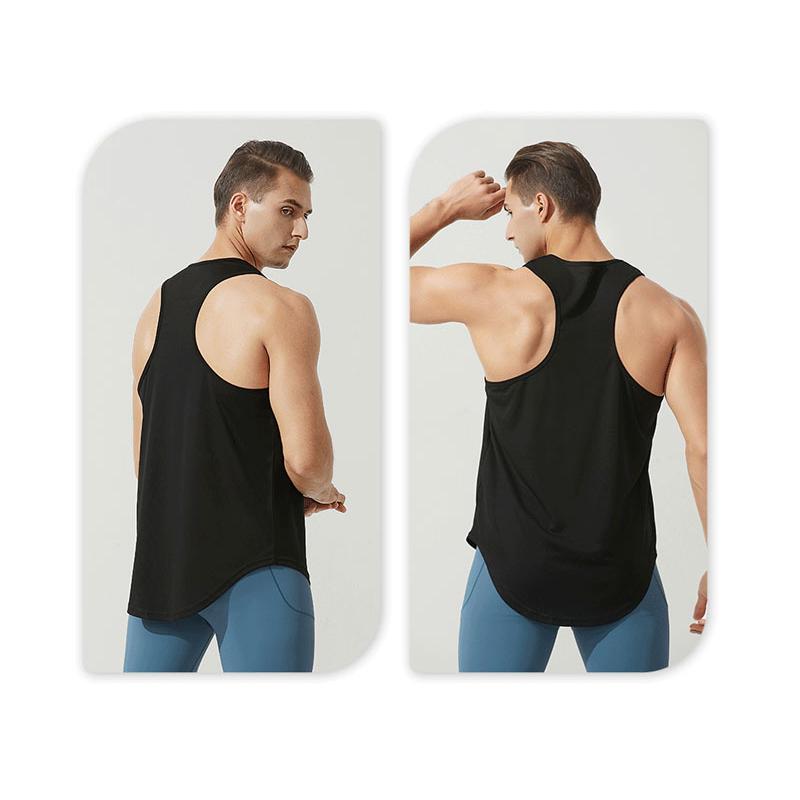 I字型タンクトップ スポーツ ノースリーブ メンズ ランニング ヨガ