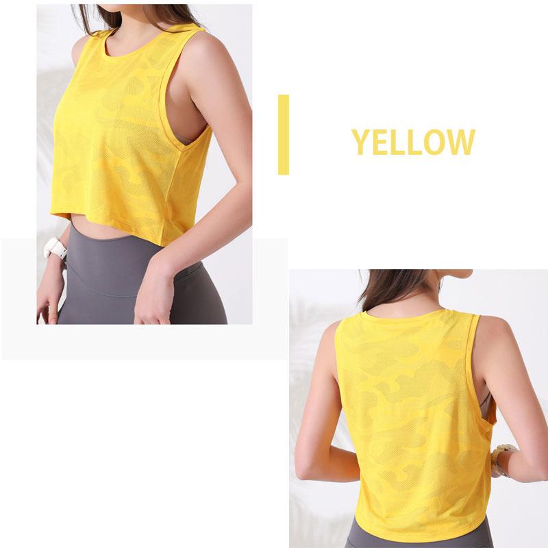 カモフラデザイン　レディース  タンクトップヨガ　ランニング　速乾性   メッシュ　レディース 半袖 ジム　スポーツ |  | 17