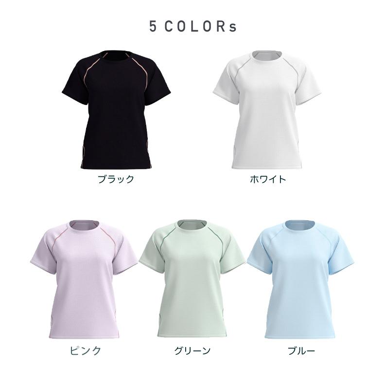 ひんやり　接触冷感　スポーツウェア クイックドライ Tシャツ ランニングウェア レディース おしゃれ  半袖　 高弾力　ヨガ　テニス　速乾性　吸水速乾シャツ |  | 01