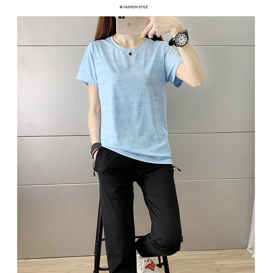 ひんやり　接触冷感クイックドライ Tシャツ ランニングウェア レディース おしゃれ  半袖 高弾力　ヨガ　速乾性　吸水速乾シャツマラソンウォーキング　陸上　 |  | 13