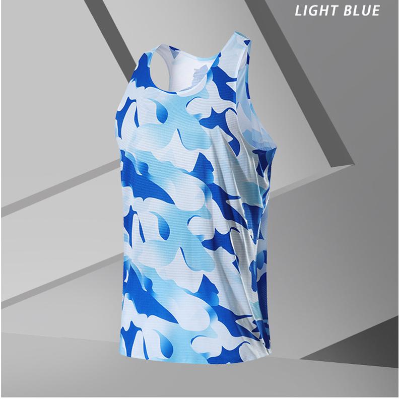 マーブルデザイン　タンクトップ　スポーツ　ノースリーブ　メンズ　ランニング　ヨガ　フィットネス　 半袖　速乾性　吸汗素材 マラソン　ウォーキング　陸上 |  | 05