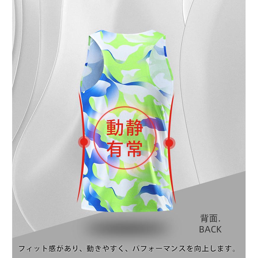 マーブルデザイン　タンクトップ　スポーツ　ノースリーブ　メンズ　ランニング　ヨガ　フィットネス　 半袖　速乾性　吸汗素材 マラソン　ウォーキング　陸上 |  | 08