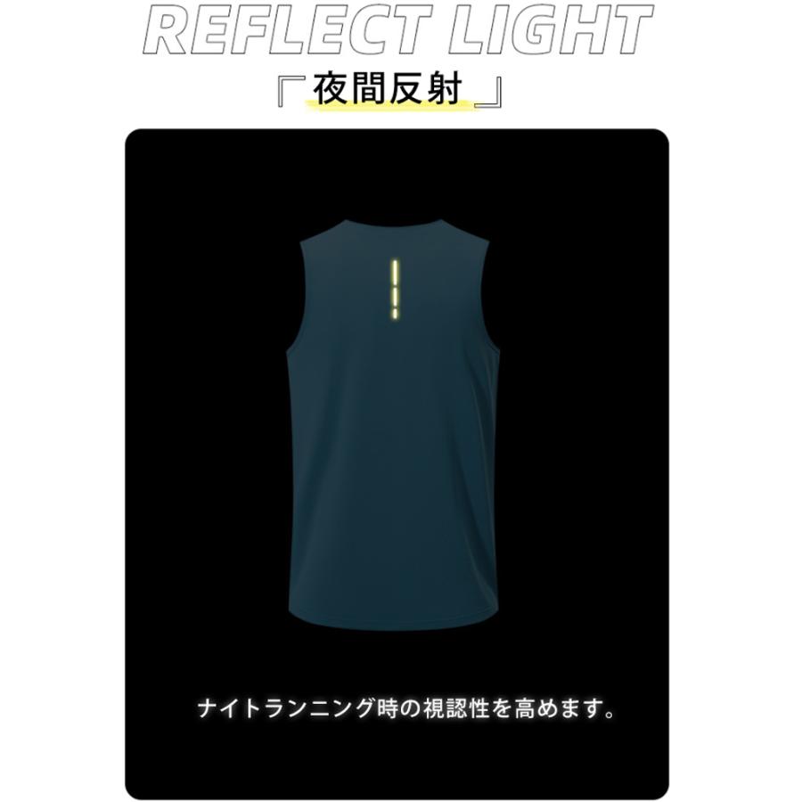 タンクトップ　23107 スポーツ　ノースリーブ　メンズ　ランニング　ヨガ　フィットネス　 半袖　速乾性　吸汗素材 マラソン　ウォーキング　陸上 |  | 10