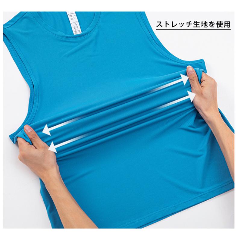 タンクトップ　23107 スポーツ　ノースリーブ　メンズ　ランニング　ヨガ　フィットネス　 半袖　速乾性　吸汗素材 マラソン　ウォーキング　陸上 |  | 12