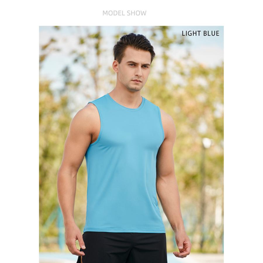 タンクトップ　23107 スポーツ　ノースリーブ　メンズ　ランニング　ヨガ　フィットネス　 半袖　速乾性　吸汗素材 マラソン　ウォーキング　陸上 |  | 13