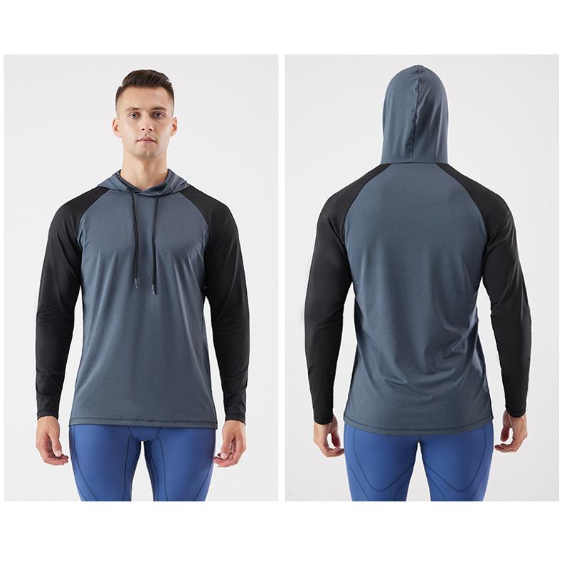 ランニングウェア バイカラーパーカー メンズウエアー スポーツウェア クイックドライ ラグランスリーブ 長袖シャツ tシャツ ジム ヨガ おしゃれ アウトドア レ |  | 17